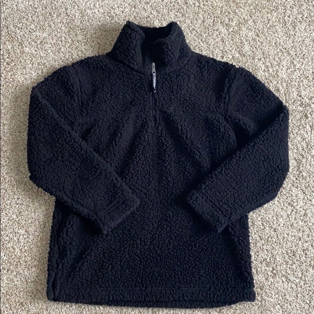Black Sherpa Pullover